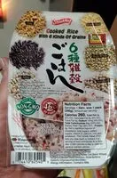 Mängden socker i Cooked rice with 6 kings of grains