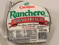 Mängden socker i Ranchero queso fresco
