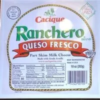 Mängden socker i Ranchero queso fresco