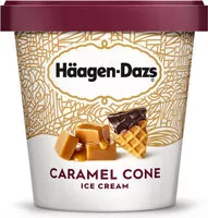 Mängden socker i Caramel cone ice cream