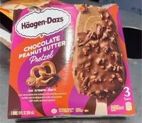 Mängden socker i Chocolate peanut butter Pretzel Ice cream Bar