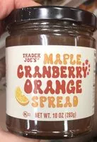 Mängden socker i Maple cranberry spread