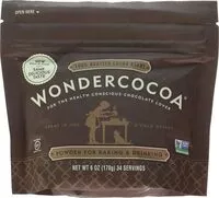 Mängden socker i Cocoa powder baking drinking