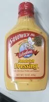 Mängden socker i Woeber's, Sandwich Pal, Sandwich Dressing