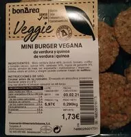 Mängden socker i Mini burger vegana
