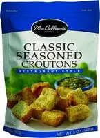 Mängden socker i Seasoned croutons