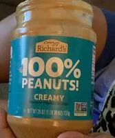 Mängden socker i 100% Peanuts Creamy Peanut Butter