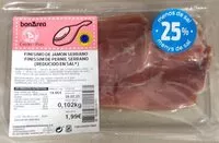 Mängden socker i Finisimo de jamon serrano (reducido en sal*)