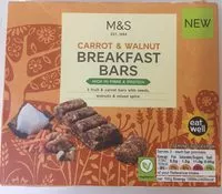 Mängden socker i Breakfast bars carrot & walnut