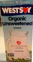 Mängden socker i Organic unsweetened plain soymilk