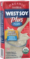 Mängden socker i Westsoy, Westbrae Natural, Organic Plus Plain Soymilk