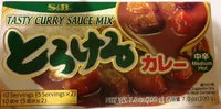 Mängden socker i japanischer Curry Mix Medium Hot