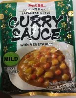 Mängden socker i S&B Curry sauce w/veg mild