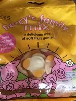 Mängden socker i percy pig and family