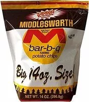 Mängden socker i Kitchen fresh potato chips barbq flavored big