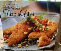 Mängden socker i Panko breaded tilapia fillets