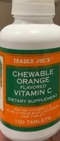 Mängden socker i Chewable Orange Flavored Vitamin C