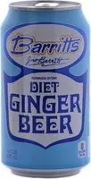 Mängden socker i Diet ginger beer bermuda stone cans