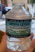 Mängden socker i Natural Alpine spring water