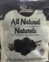 Mängden socker i Panda Reglisses Noires