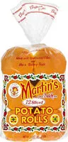 Mängden socker i Sliced potato rolls