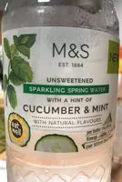 Mängden socker i Eau gazeuse concombre menthe