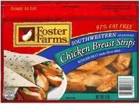 Mängden socker i Southwestern Seasoned Chicken Breast Strips