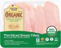 Mängden socker i Organic certified organic thin sliced boneless