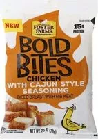 Mängden socker i Bold bites chicken with cajun style seasoning