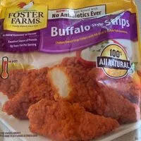 Mängden socker i Chicken breast strip fritters with rib meat & buffalo style seasoning, buffalo style strips