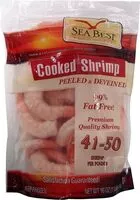 Mängden socker i Cooked peeled and deveined shrimp