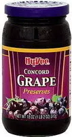 Mängden socker i Concord Grape Preserves