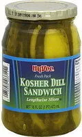 Mängden socker i Kosher Dill Sandwich Lengthwise Slices