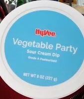 Mängden socker i Hy vee vegetable party sour cream dip