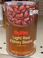 Mängden socker i Hy vee light red kidney beans