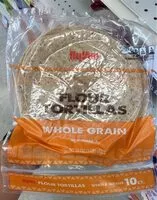 Mängden socker i Hy vee whole grain flour tortillas with omega 3