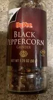 Mängden socker i Black peppercorn