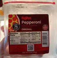 Mängden socker i Hy vee original pepperoni