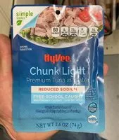 Mängden socker i Chunk light premium tuna in water reduce sodium