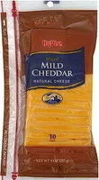 Mängden socker i Mild Cheddar Cheese Slices