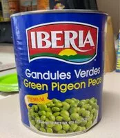 Mängden socker i Green pigeon peas