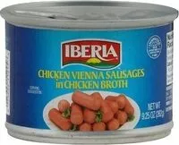 Mängden socker i Chicken Vienna Sausages In Chicken Broth