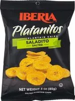 Mängden socker i Lightly salted plantain chips