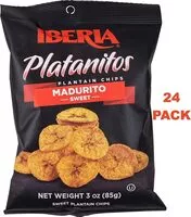Mängden socker i Madurito sweet plantain chips