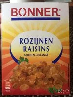 Mängden socker i Raisins secs golden sultanas