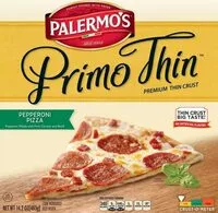 Mängden socker i Primo Thin, Ultra Thin Crust Pizza, Uncured Pepperoni