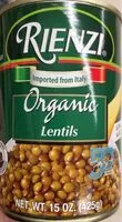 Mängden socker i Rienzi organic lentils