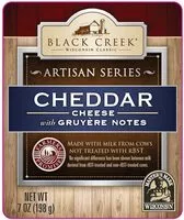 Mängden socker i Creek cheddar cheese with gruyere notes