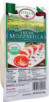 Mängden socker i Organic fresh mozzarella cheese