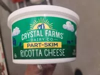 Mängden socker i Wisconsin part-skim ricotta cheese